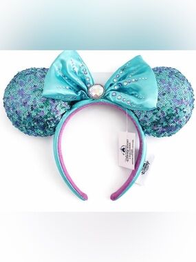 Disney Teal and Purple Sequin Headband